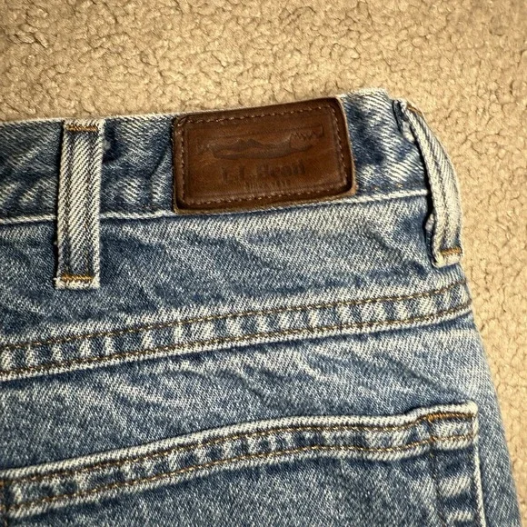 LL L.L. Bean Mens Double L Blue Jeans Fleece Lined 100% Cotton 36W 32L - Picture 9 of 12